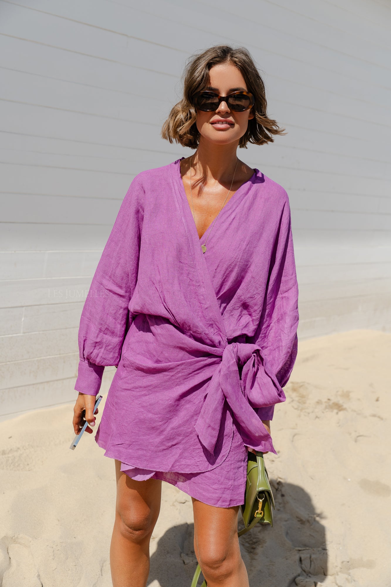<tc>Robe à nœuds Lizzie magenta</tc>