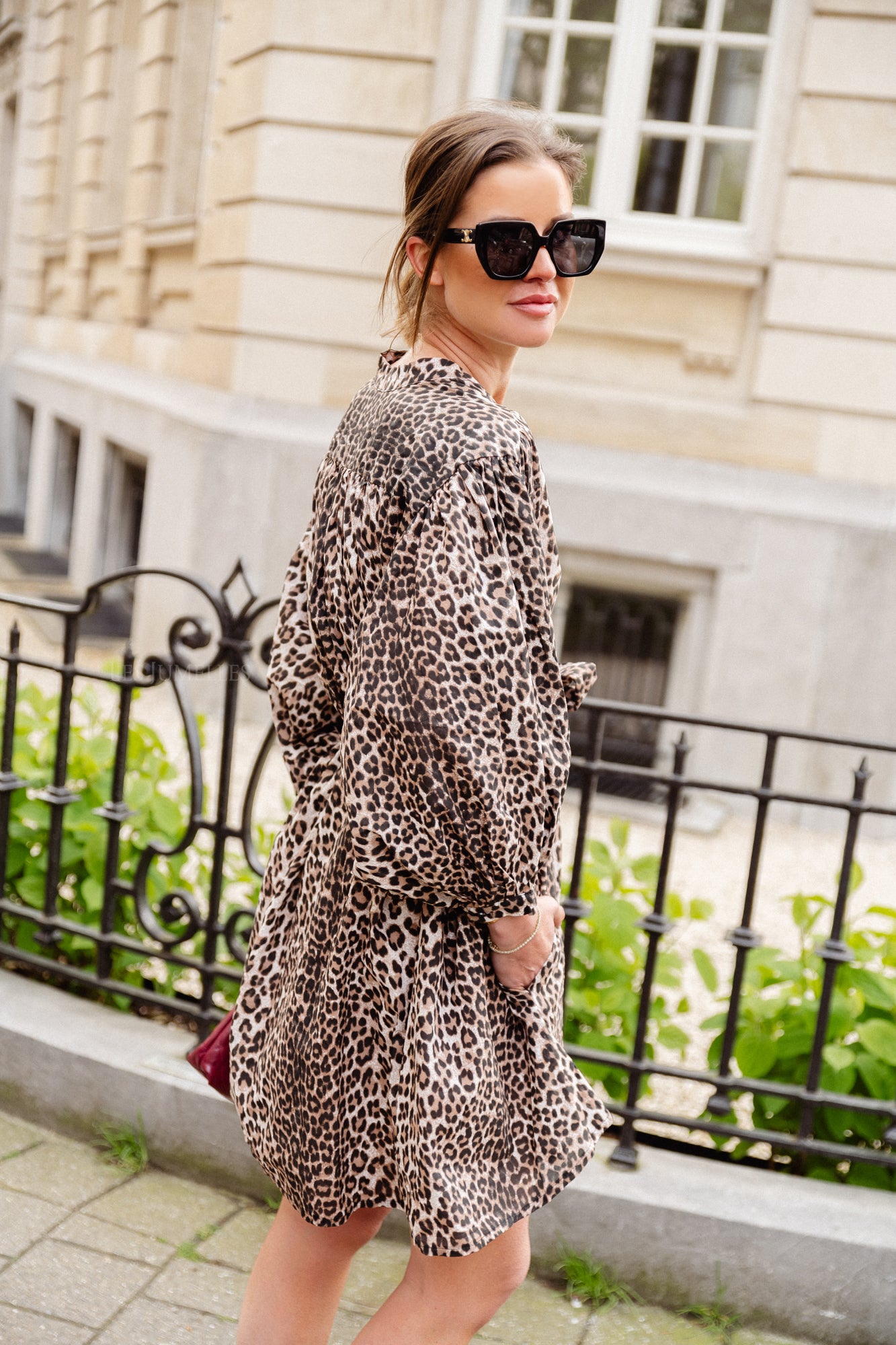 Axelle jurk leopard