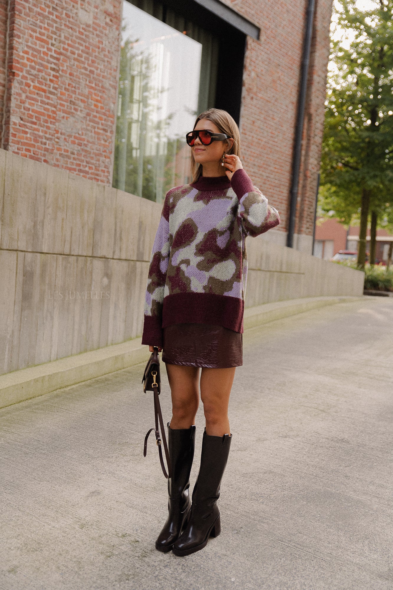 Isabeau skirt burgundy