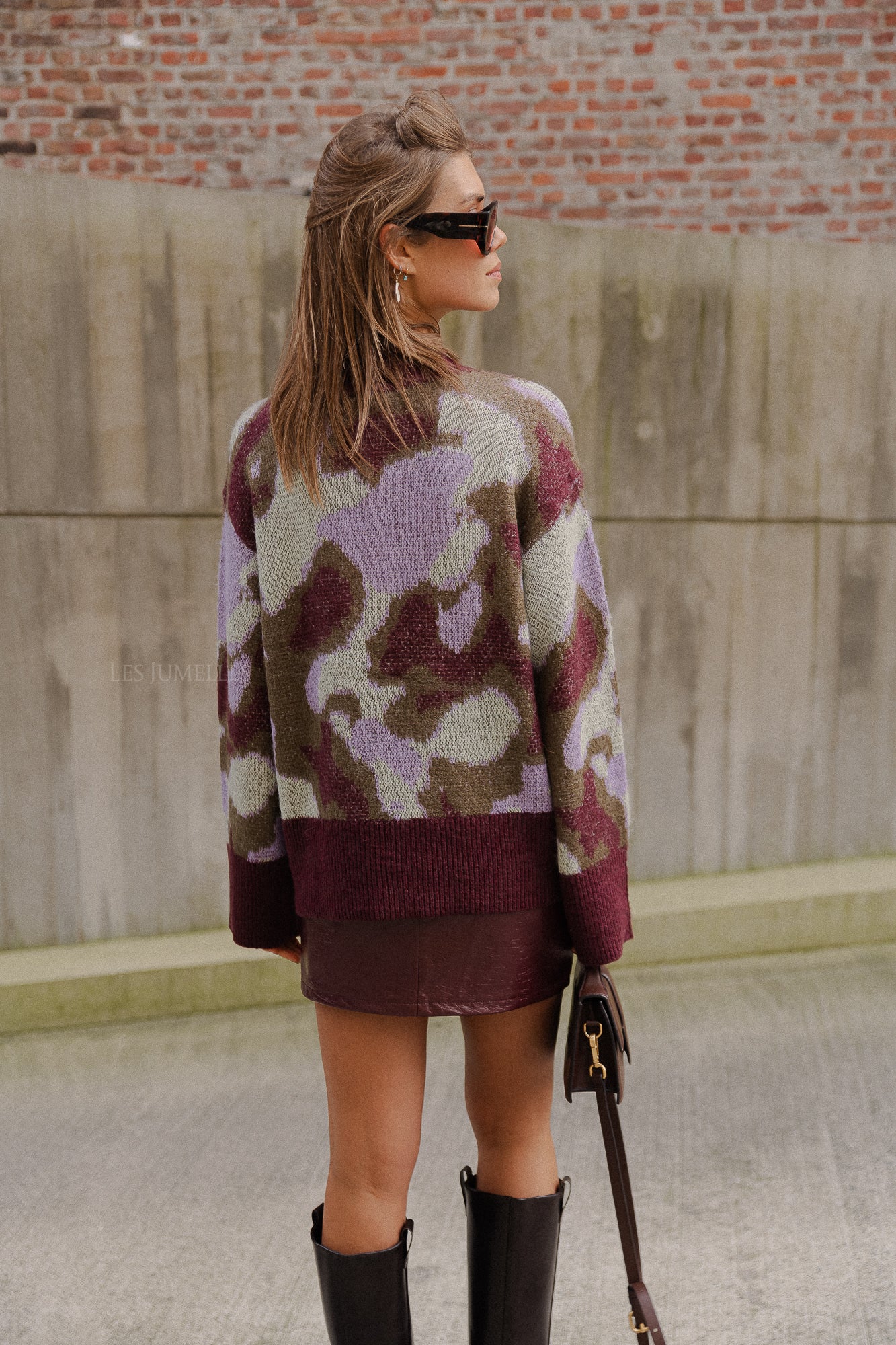 YASTorio LS knit pullover port/torio print