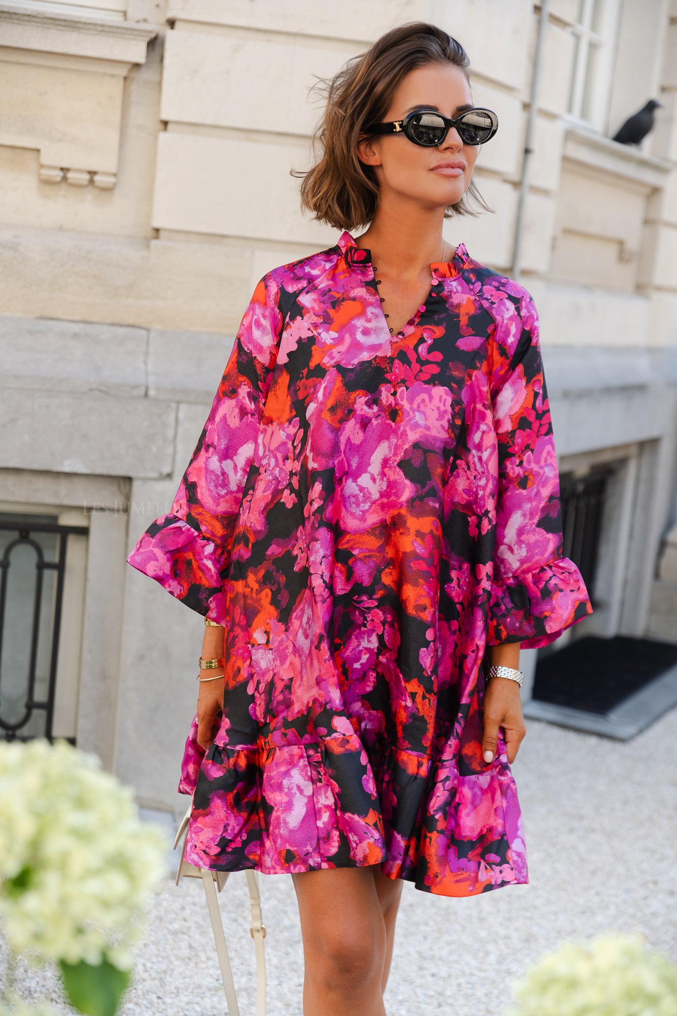 YASTwilightgarden robe 3/4 noir/crépuscule