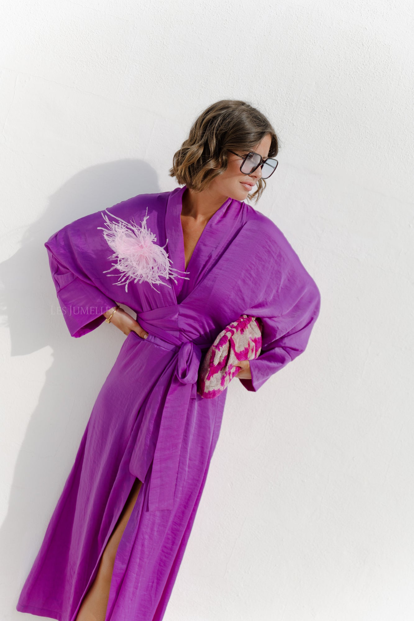 <tc>Chloe kimono jurk paars</tc>