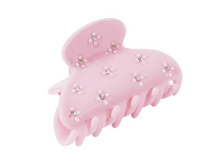 Mini glitter hairclaw pink