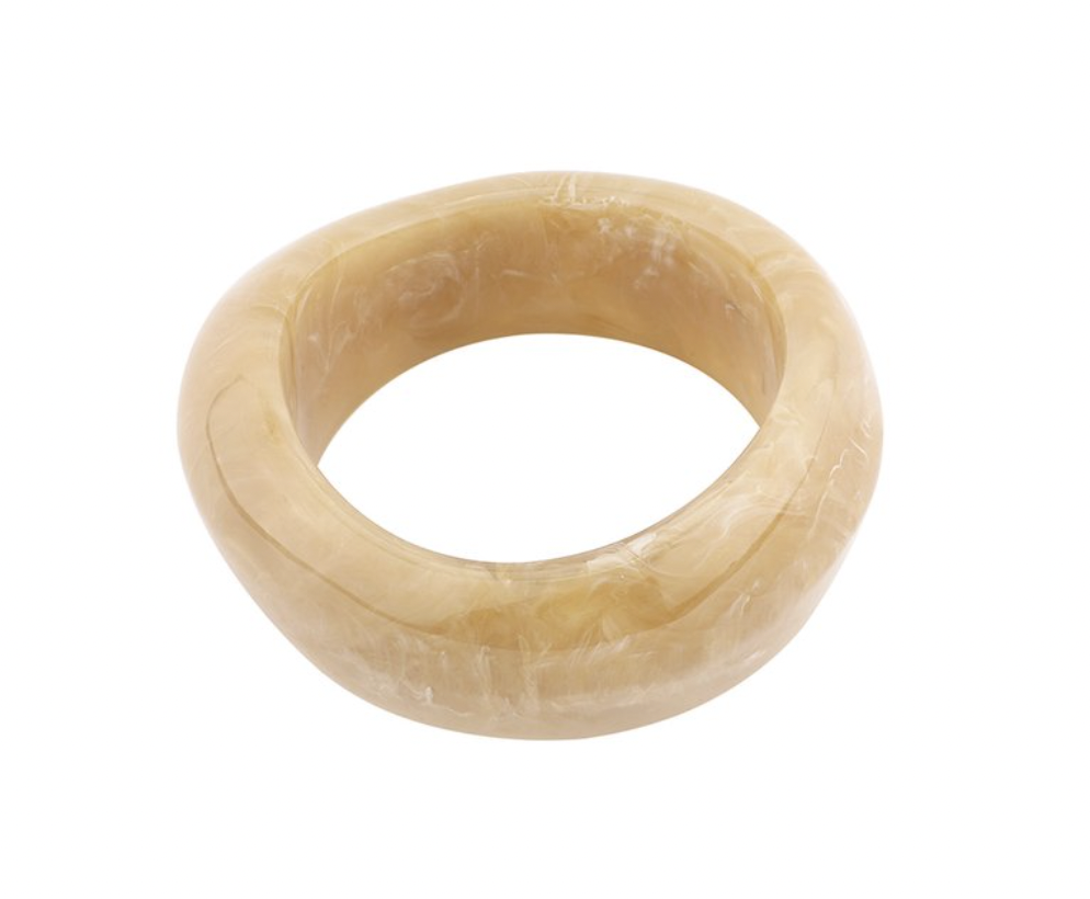Acrylic aesthetic bangle apricot