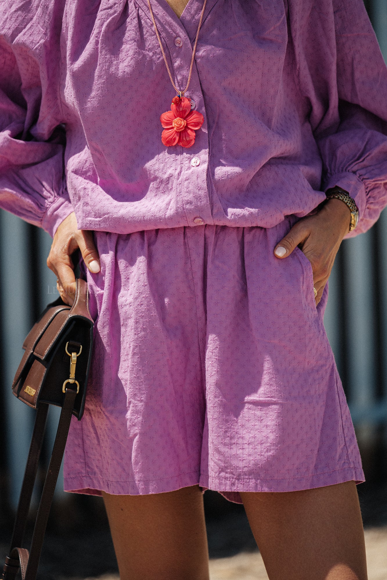 Juliette Baumwollshorts Orchidee