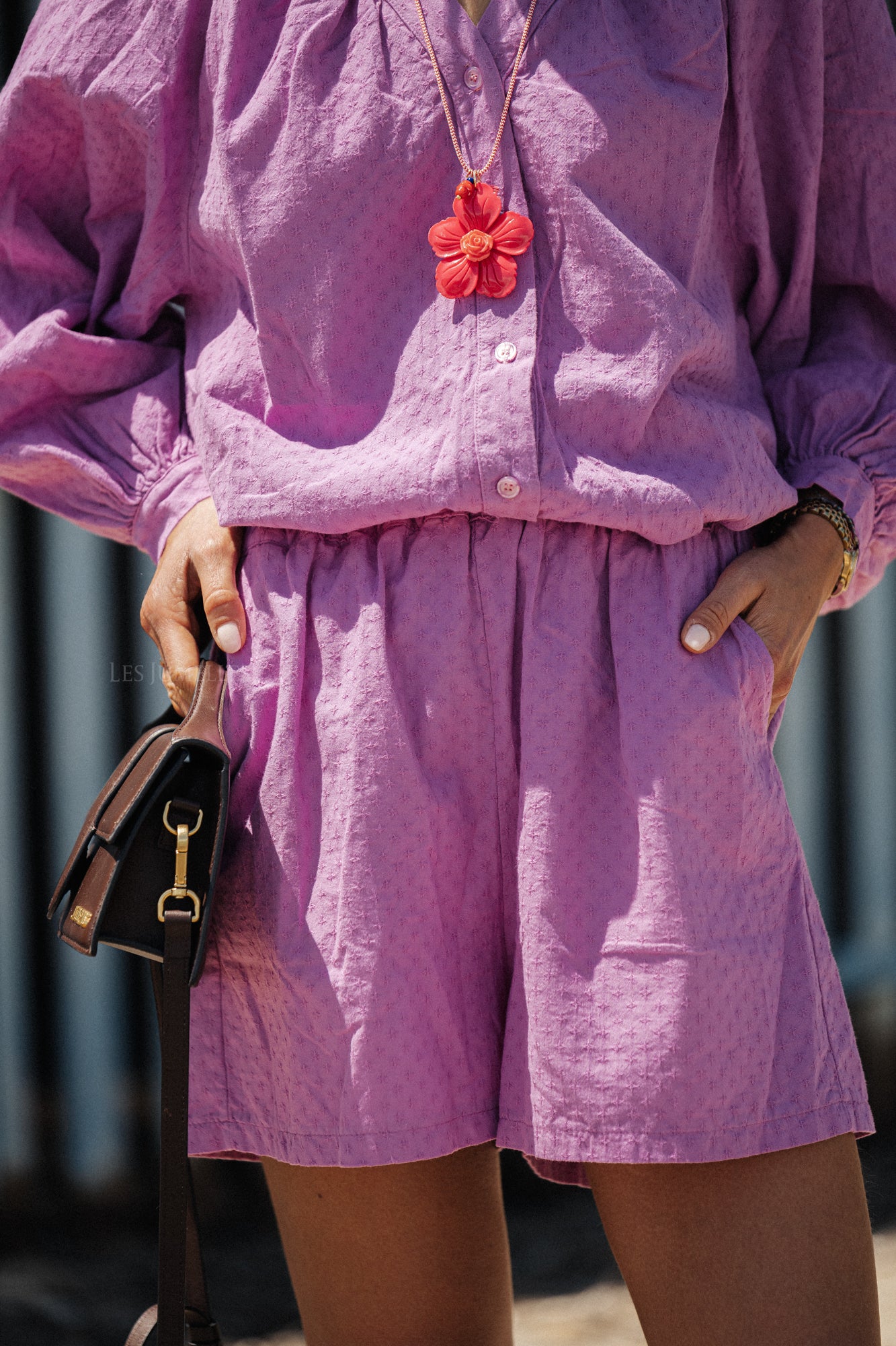 Juliette Baumwollshorts Orchidee