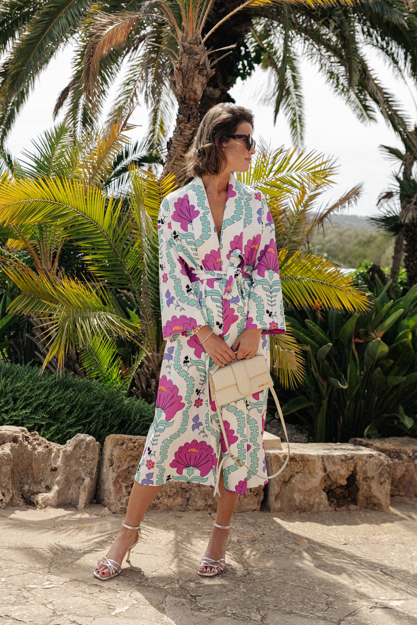 Palmer long printed dress