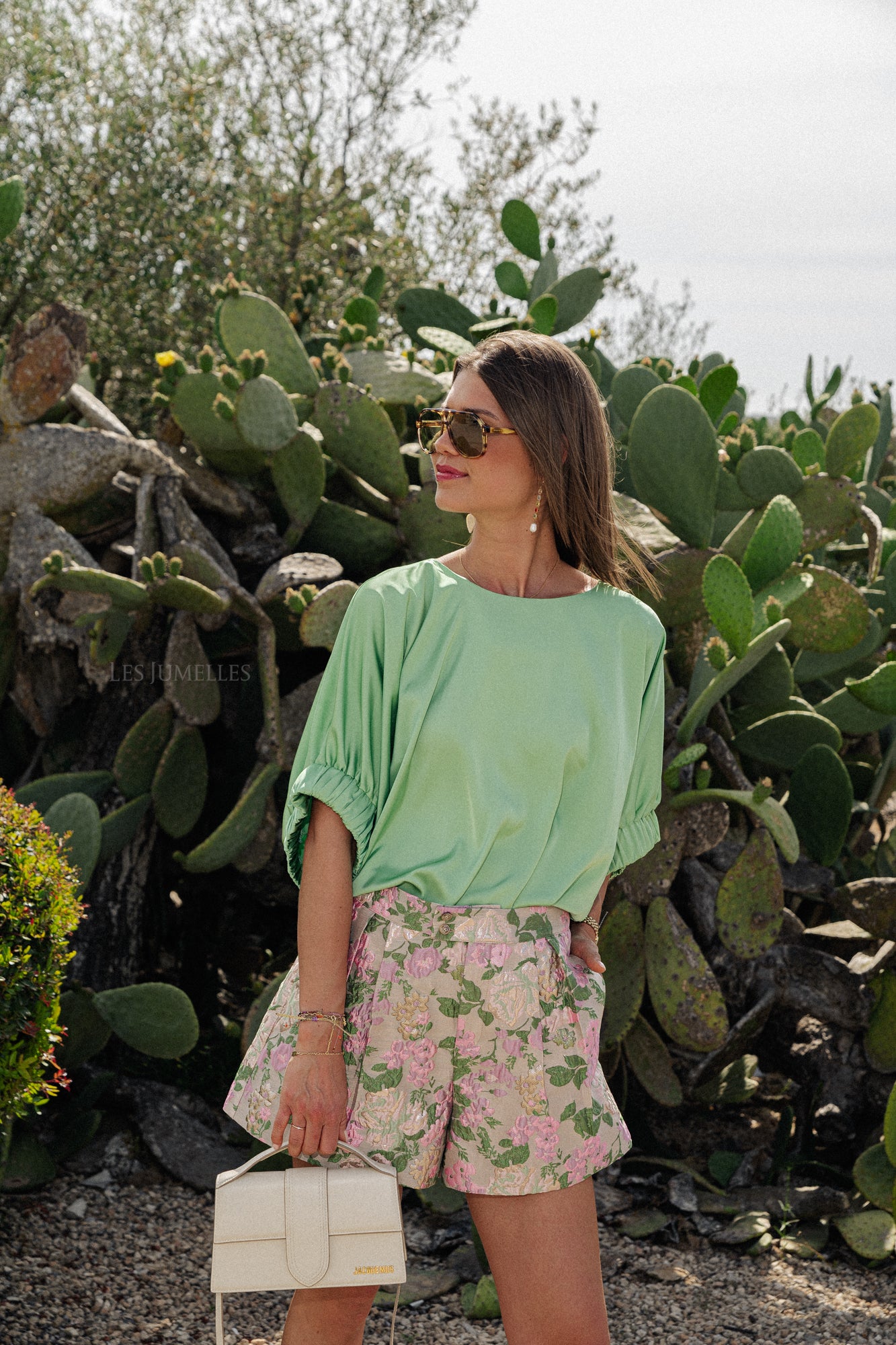 Rita blouse pastel green