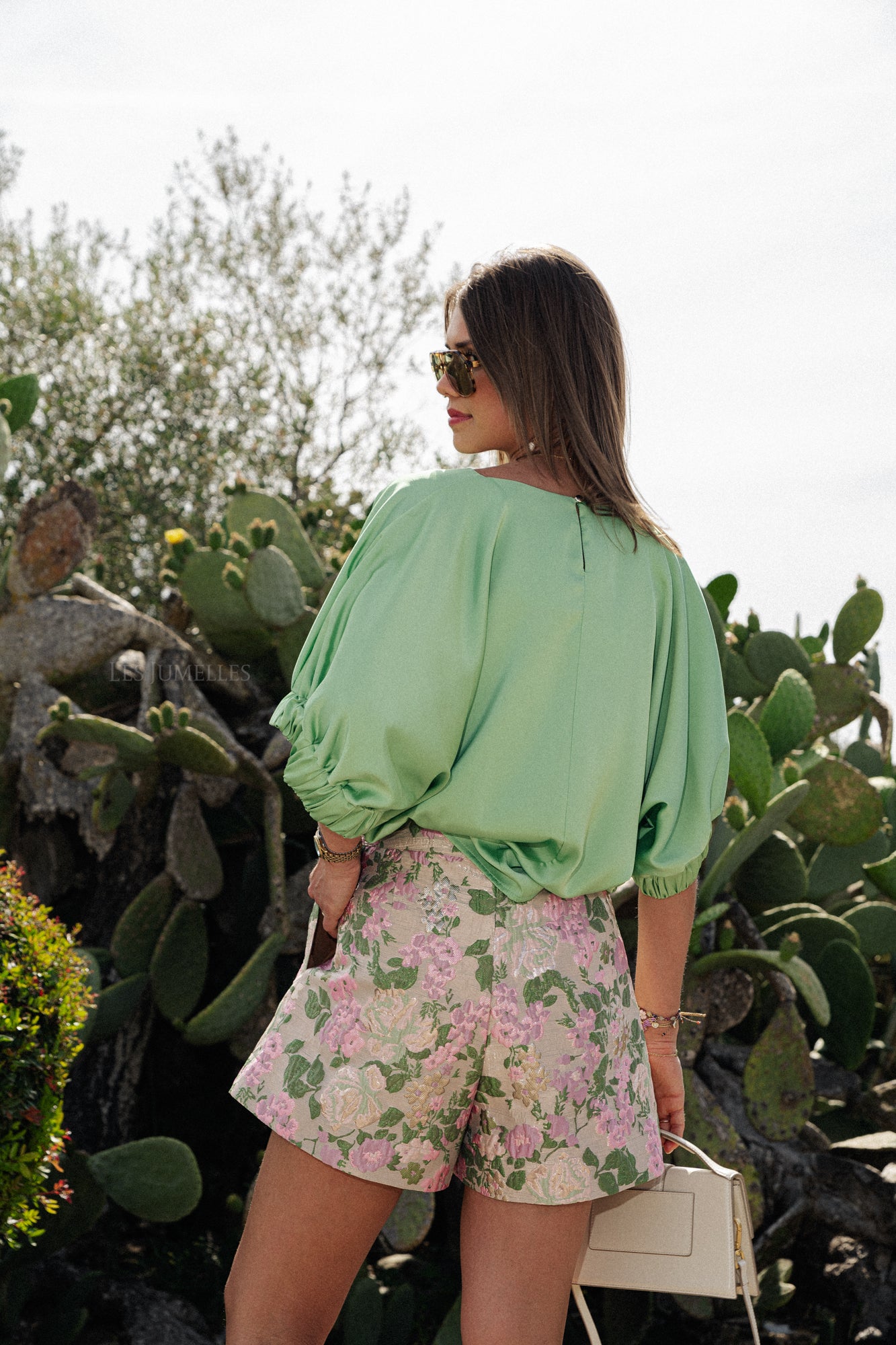 Rita blouse pastel green