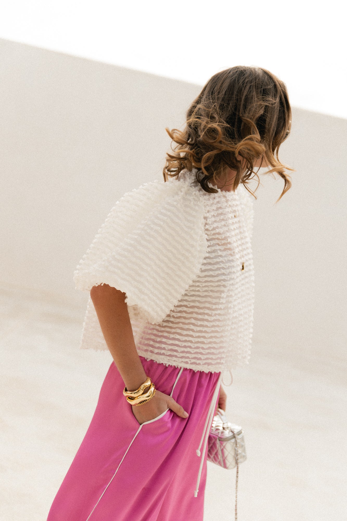 Charlotte blouse arctic wolf – Les Jumelles