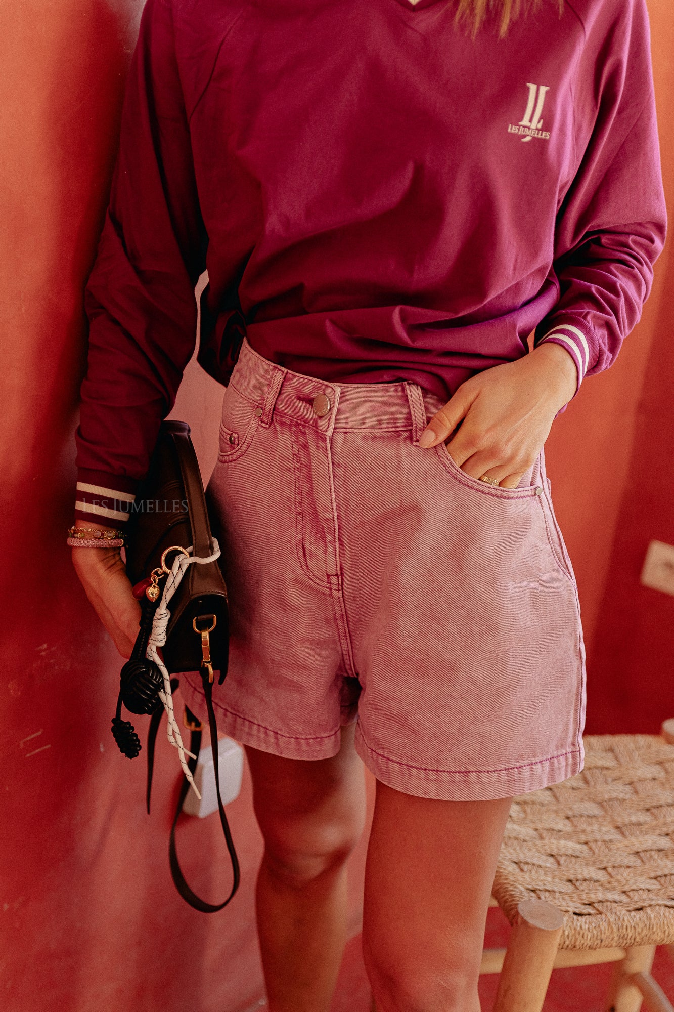 Kylian denim korte roos