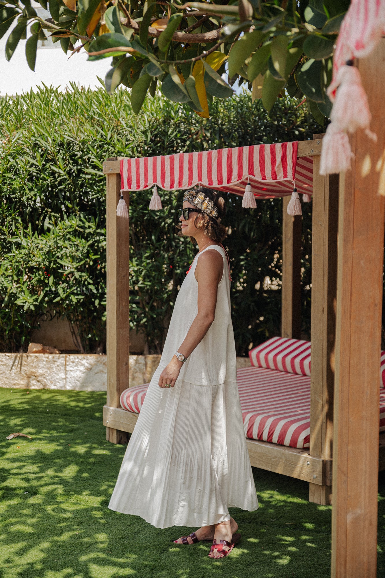 Lily maxi dress ecru