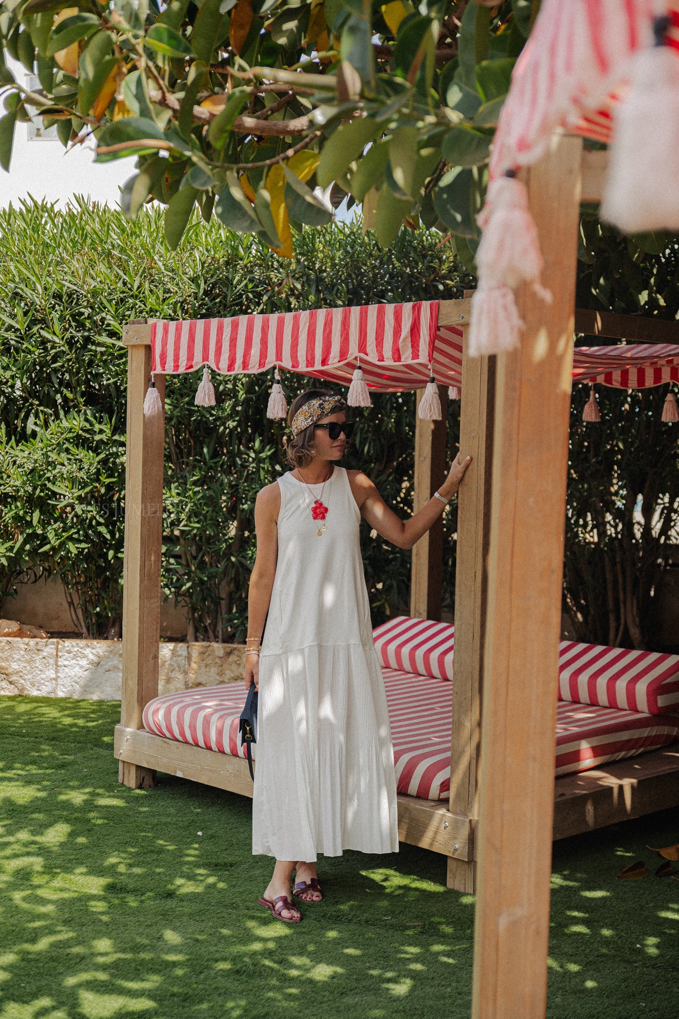 Lily maxi dress ecru