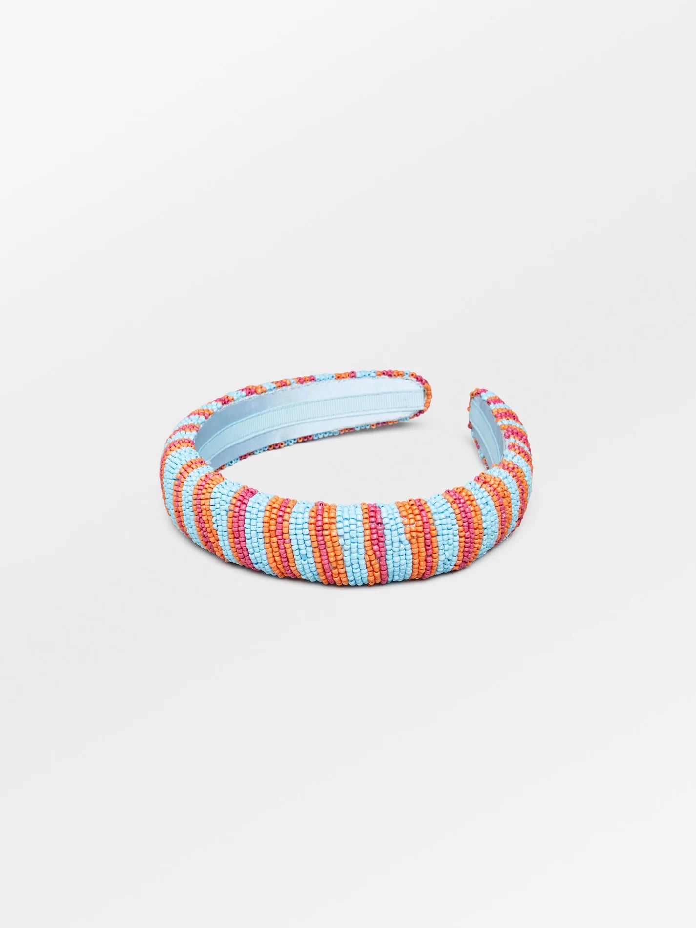 Blura Midi-Haarband mit Perlen hellblau