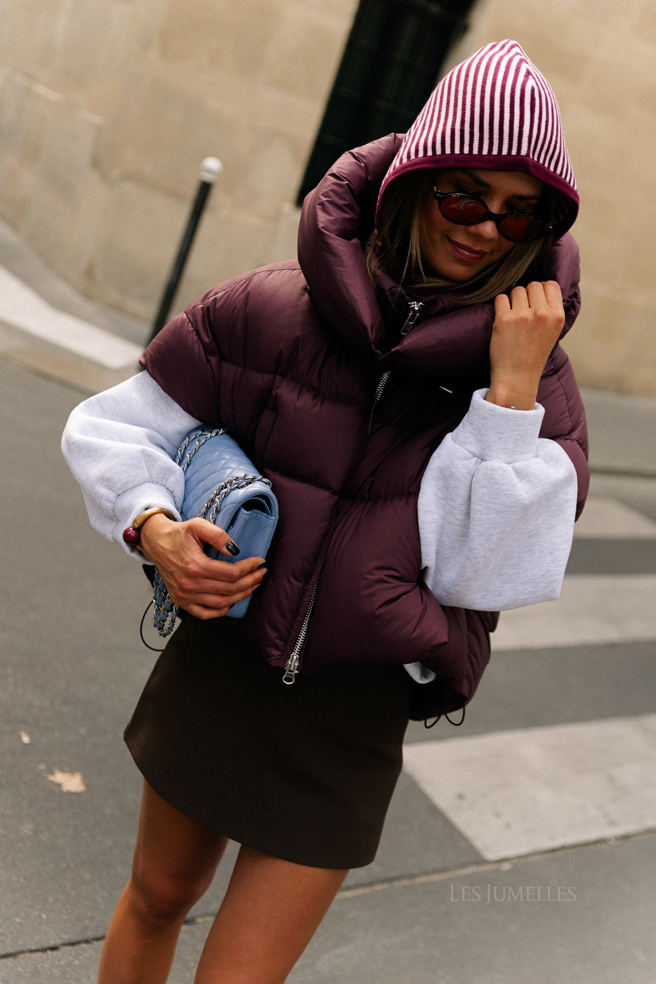 Jaclyn bodywarmer aubergine