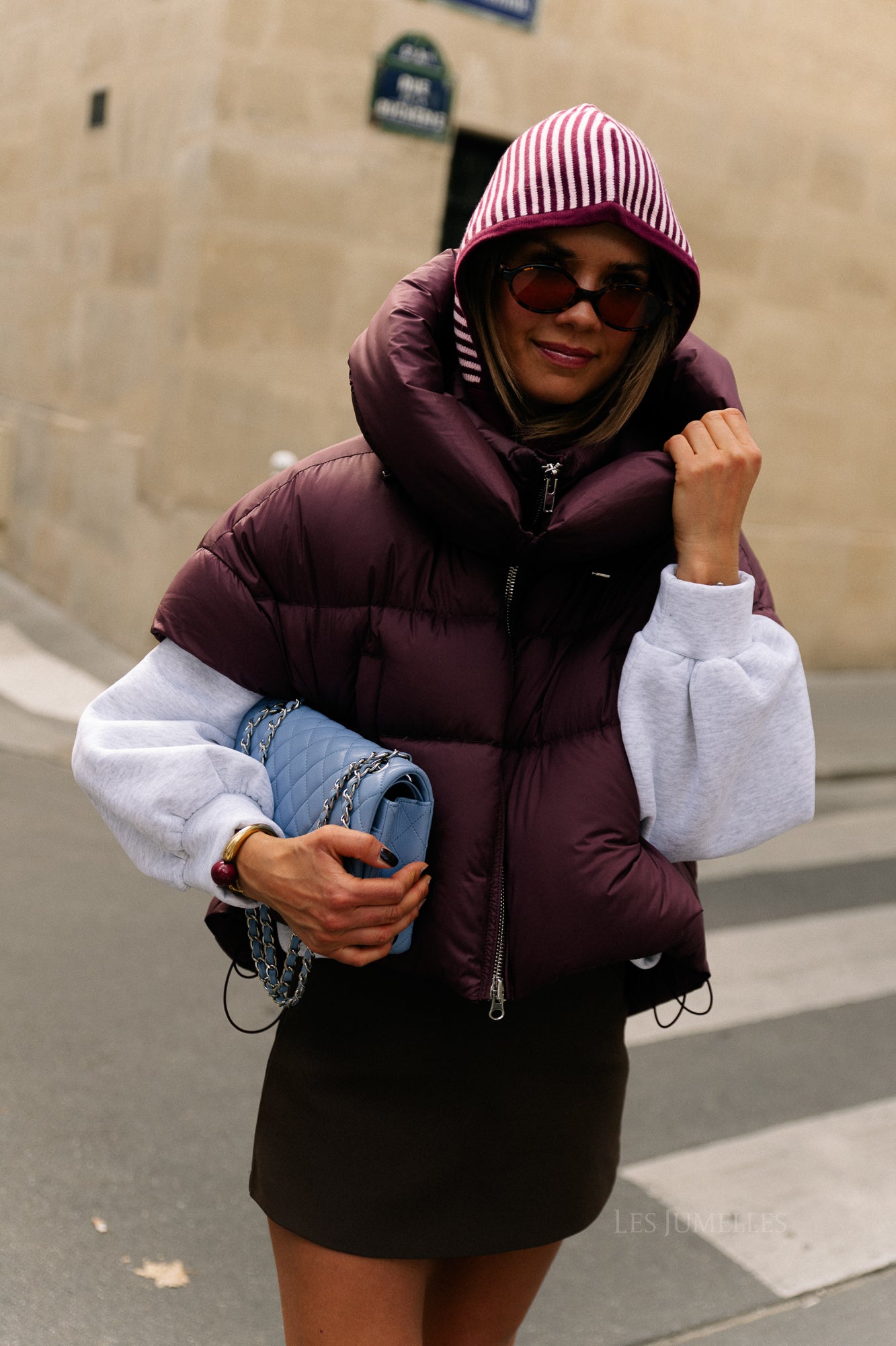 Jaclyn bodywarmer aubergine