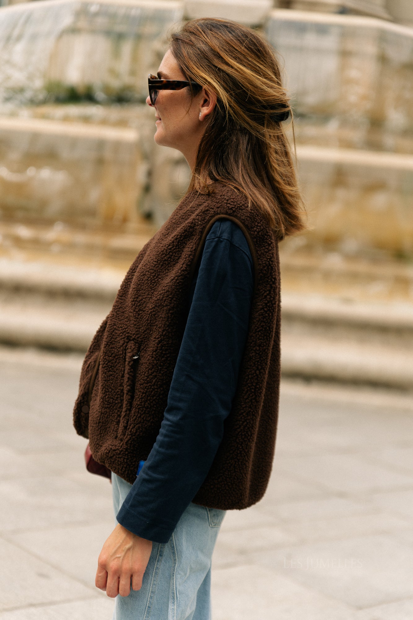 Lori vest chocoladebruin