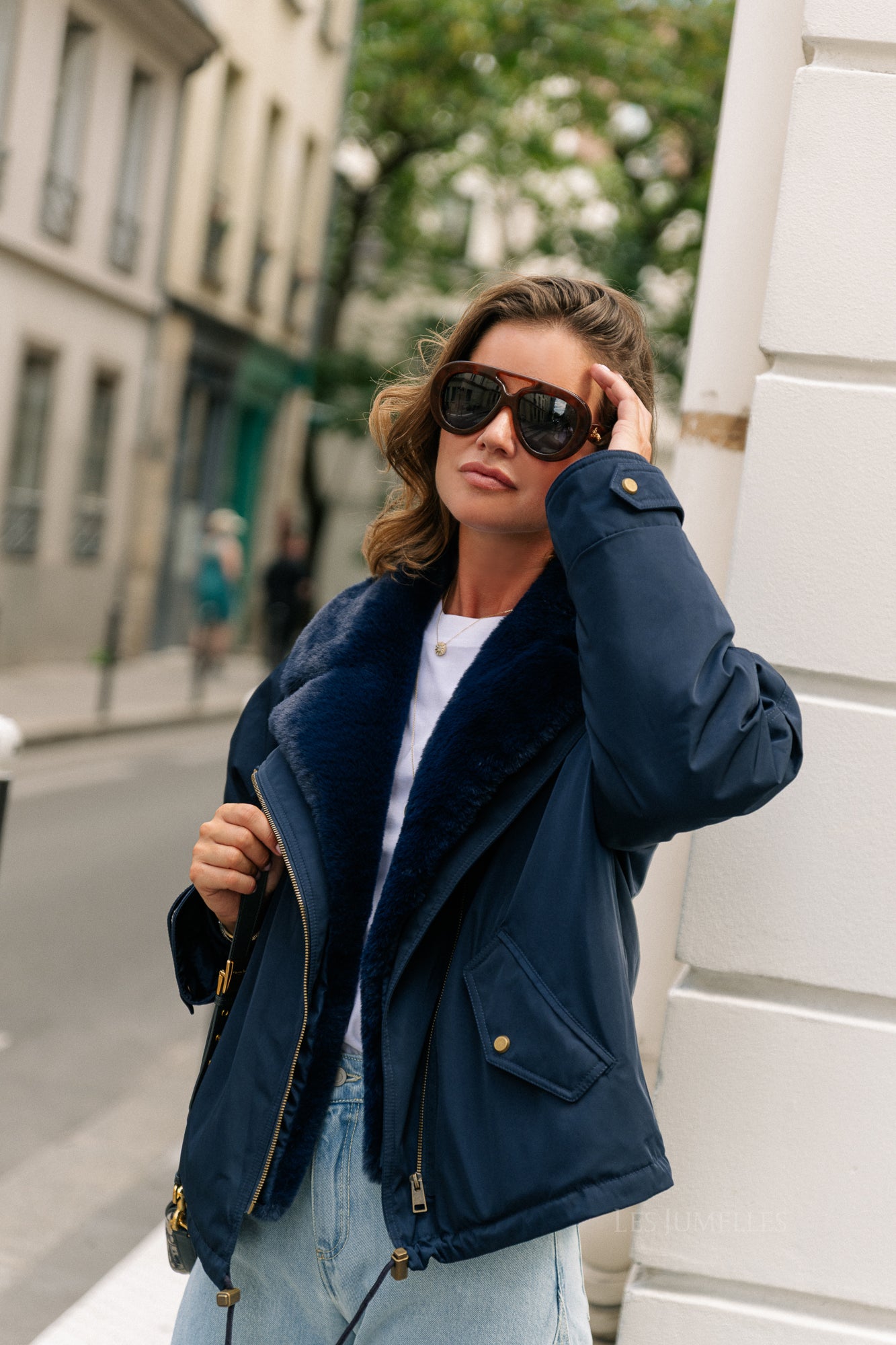Laurie pilotenjack marineblauw