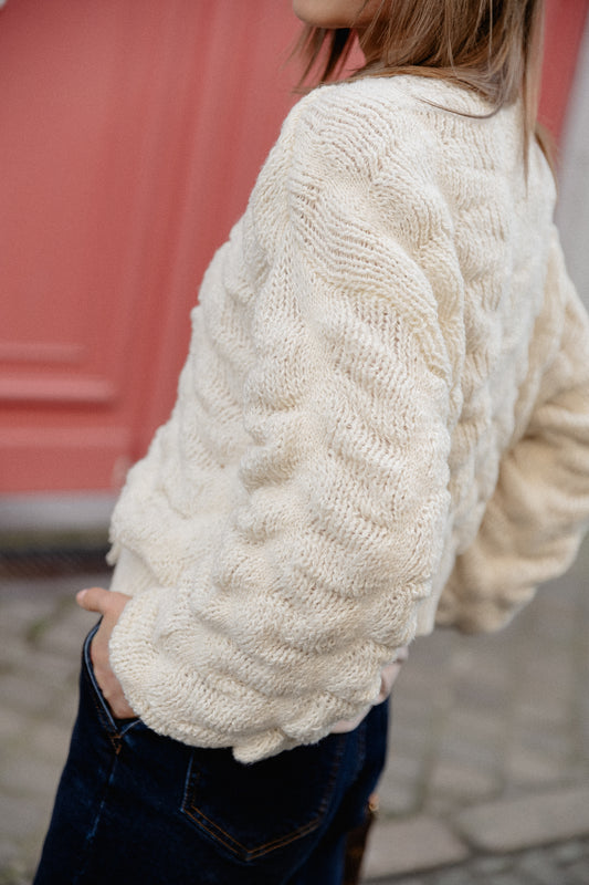 Les Jumelles VIChana LS knit cardigan birch