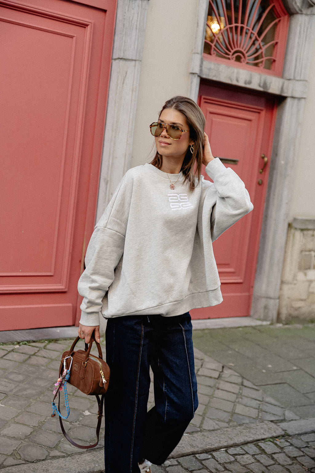 LullaGZ OZ sweat gris clair mélangé