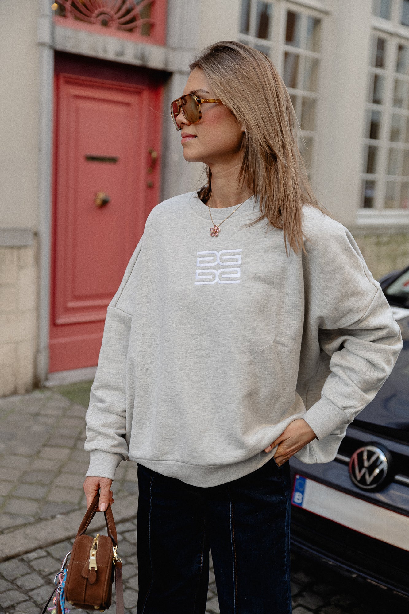 LullaGZ OZ sweatshirt light grey melange