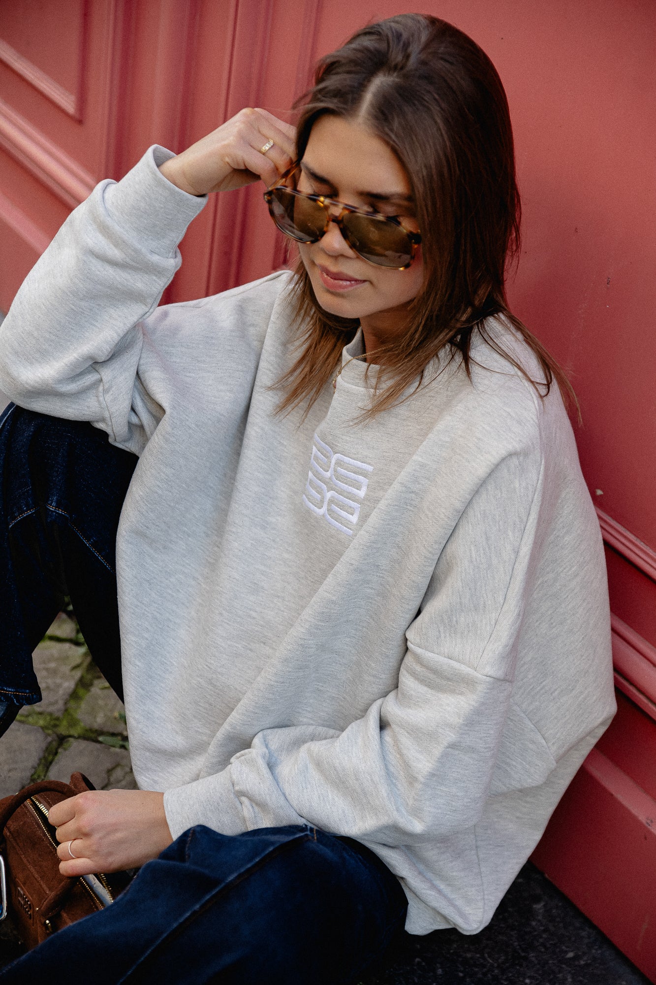 LullaGZ OZ sweatshirt light grey melange