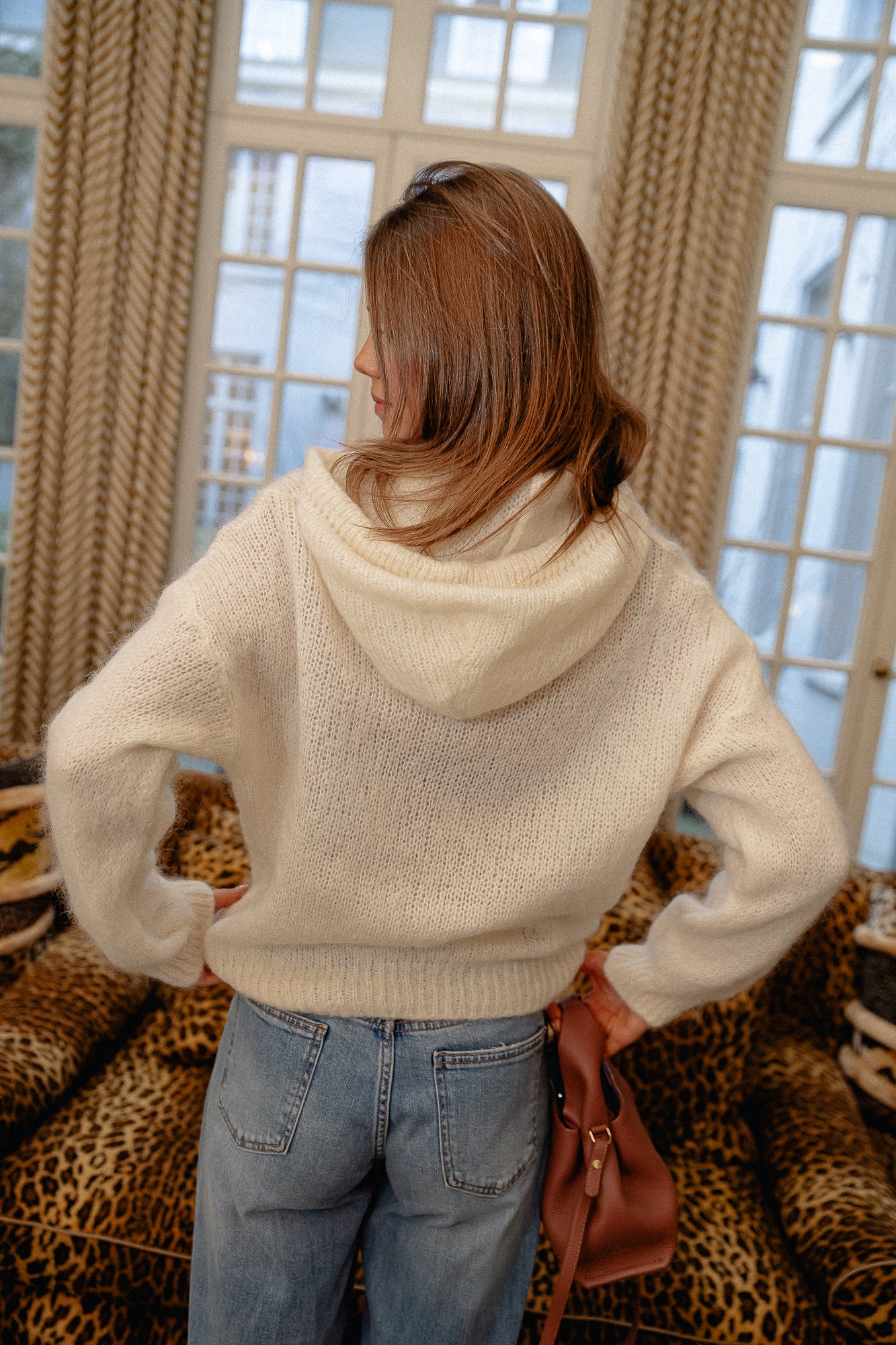 Lucie hooded jumper butter