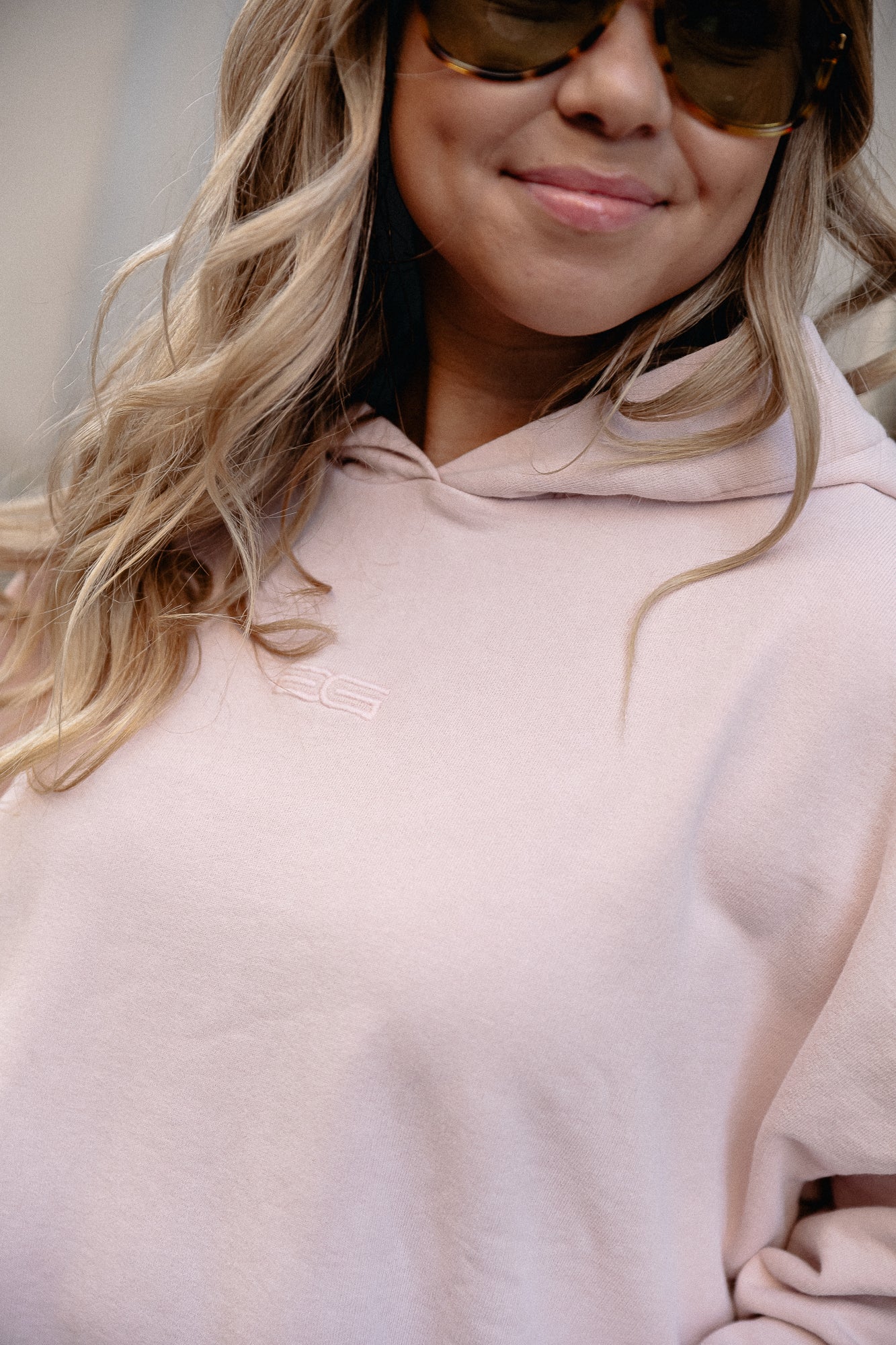 MaiellaGZ OZ hoodie light pink washed