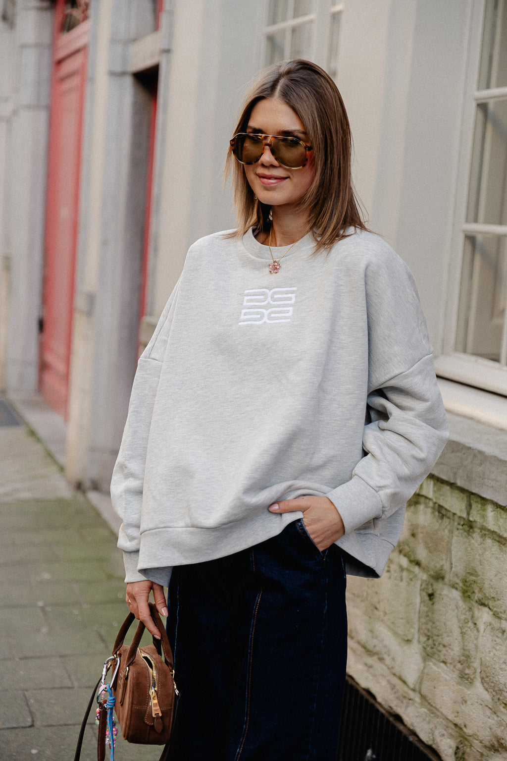 LullaGZ OZ sweat gris clair mélangé