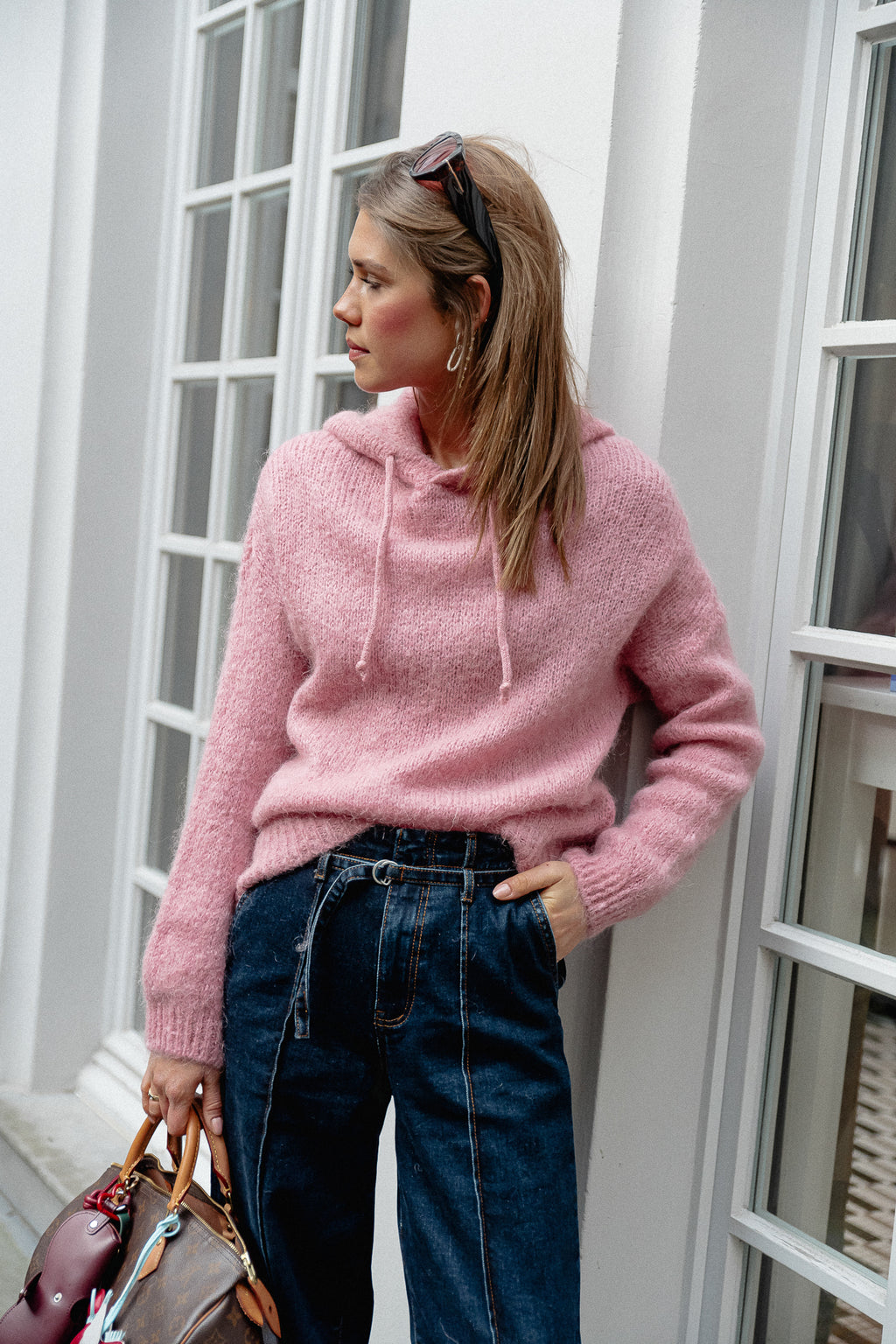 Pull à capuche Lucie Rose