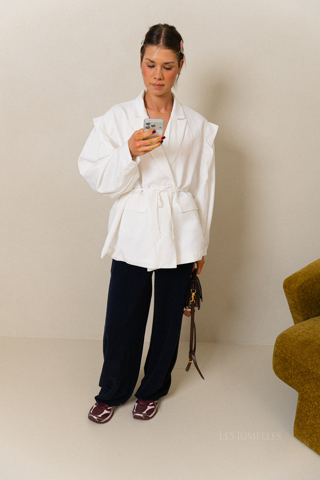 Valérie blazer blanc neige