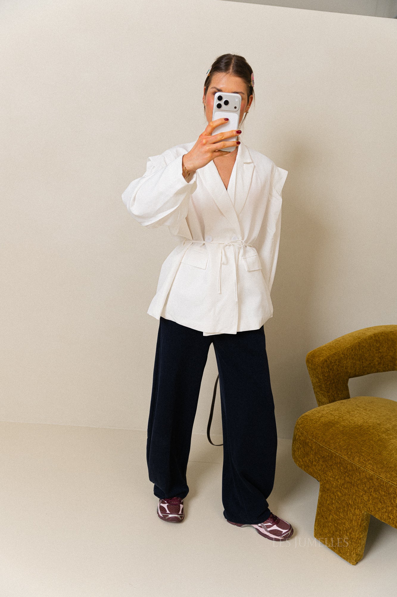 Valérie blazer blanc neige