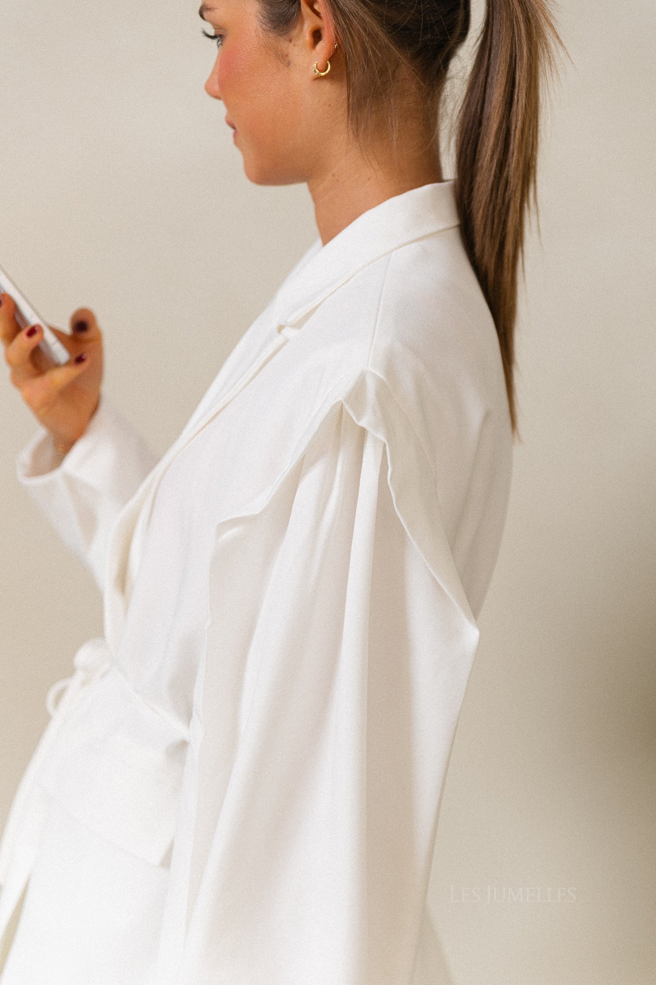 Valérie blazer blanc neige