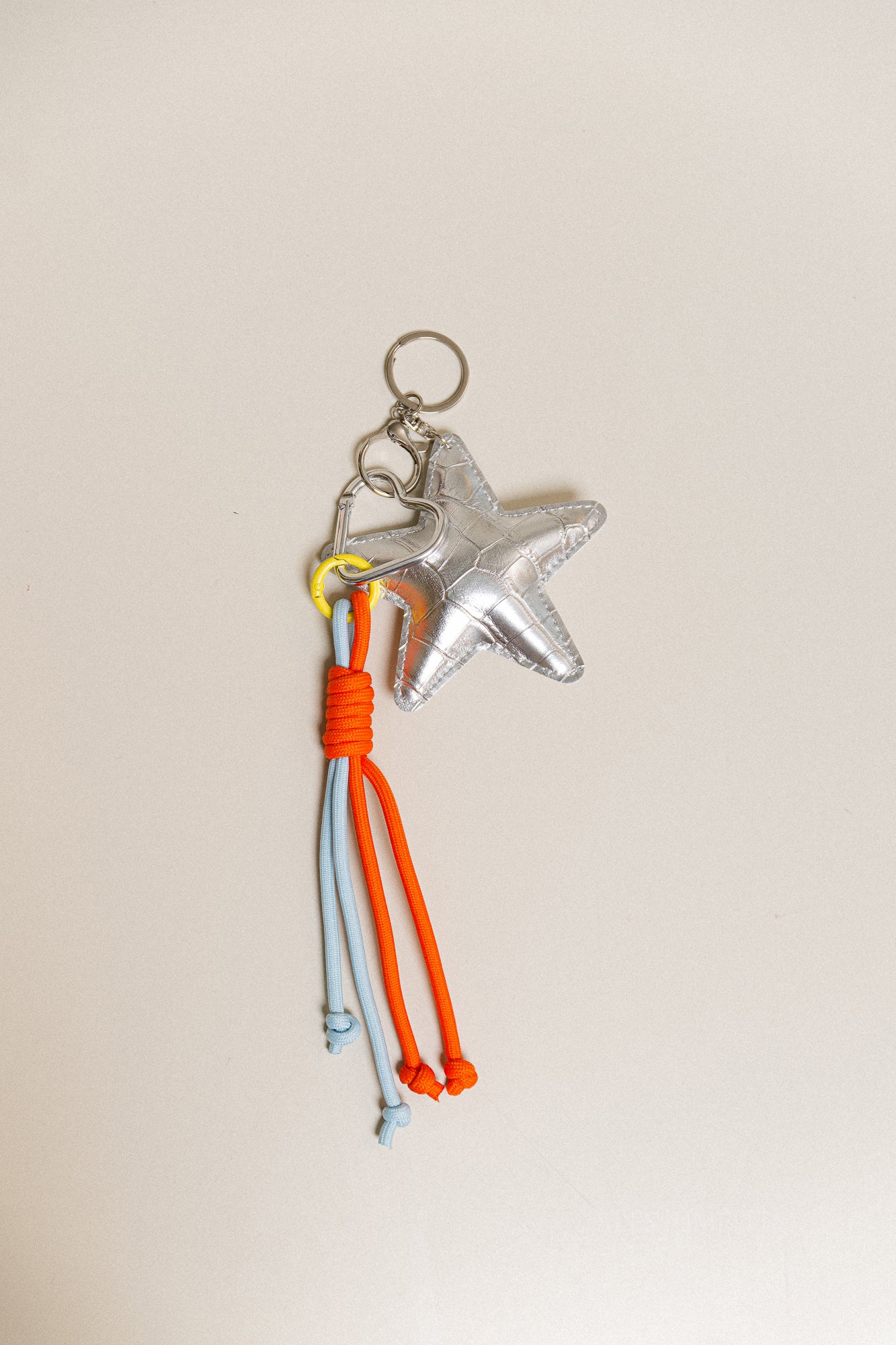 Star keychain silver
