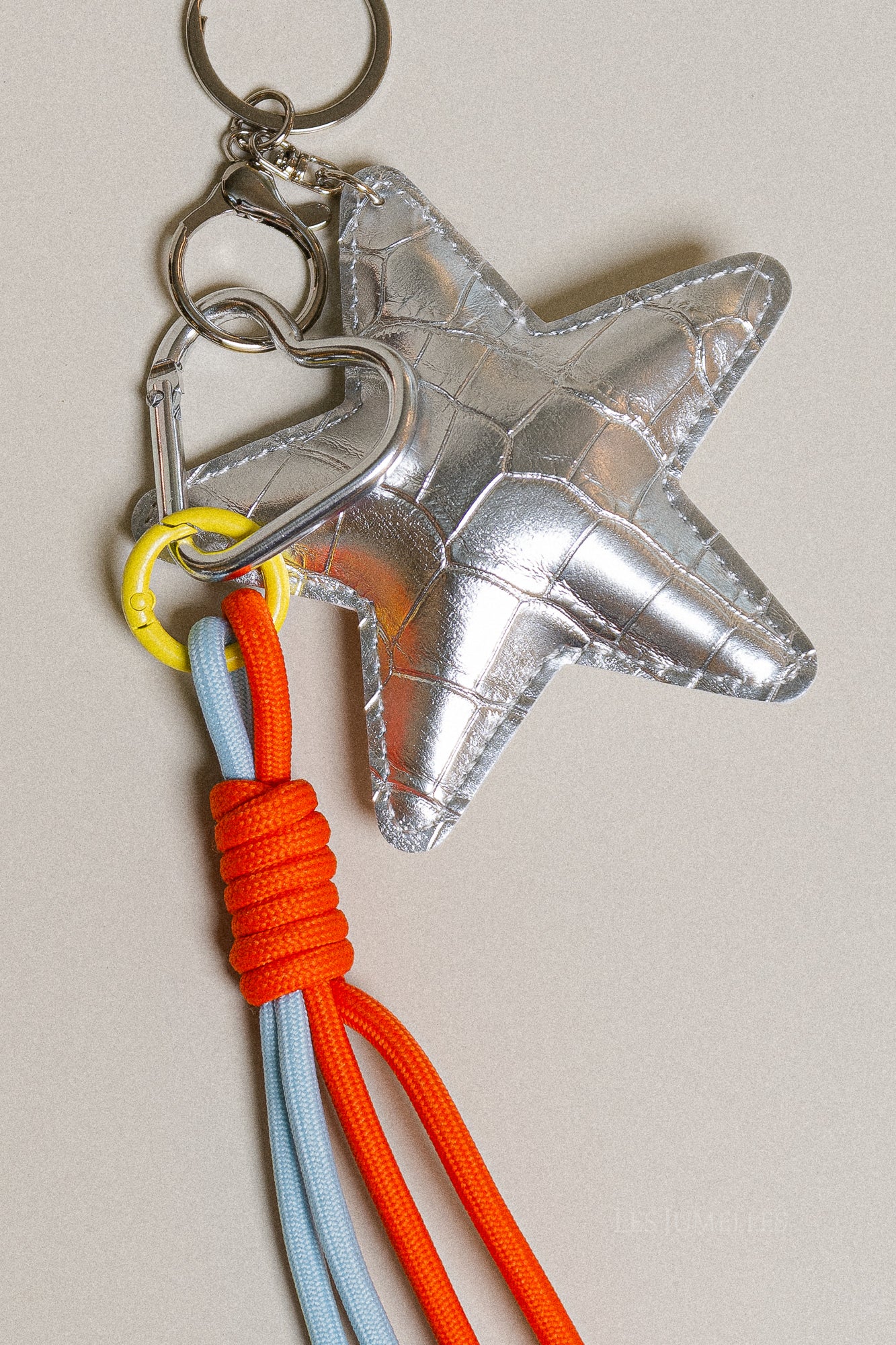 Star keychain silver