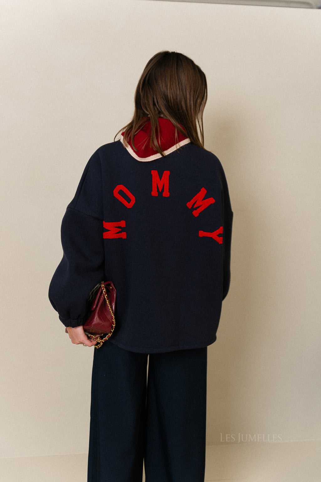 ORIGINAL 'Mommy' sweater navy/red