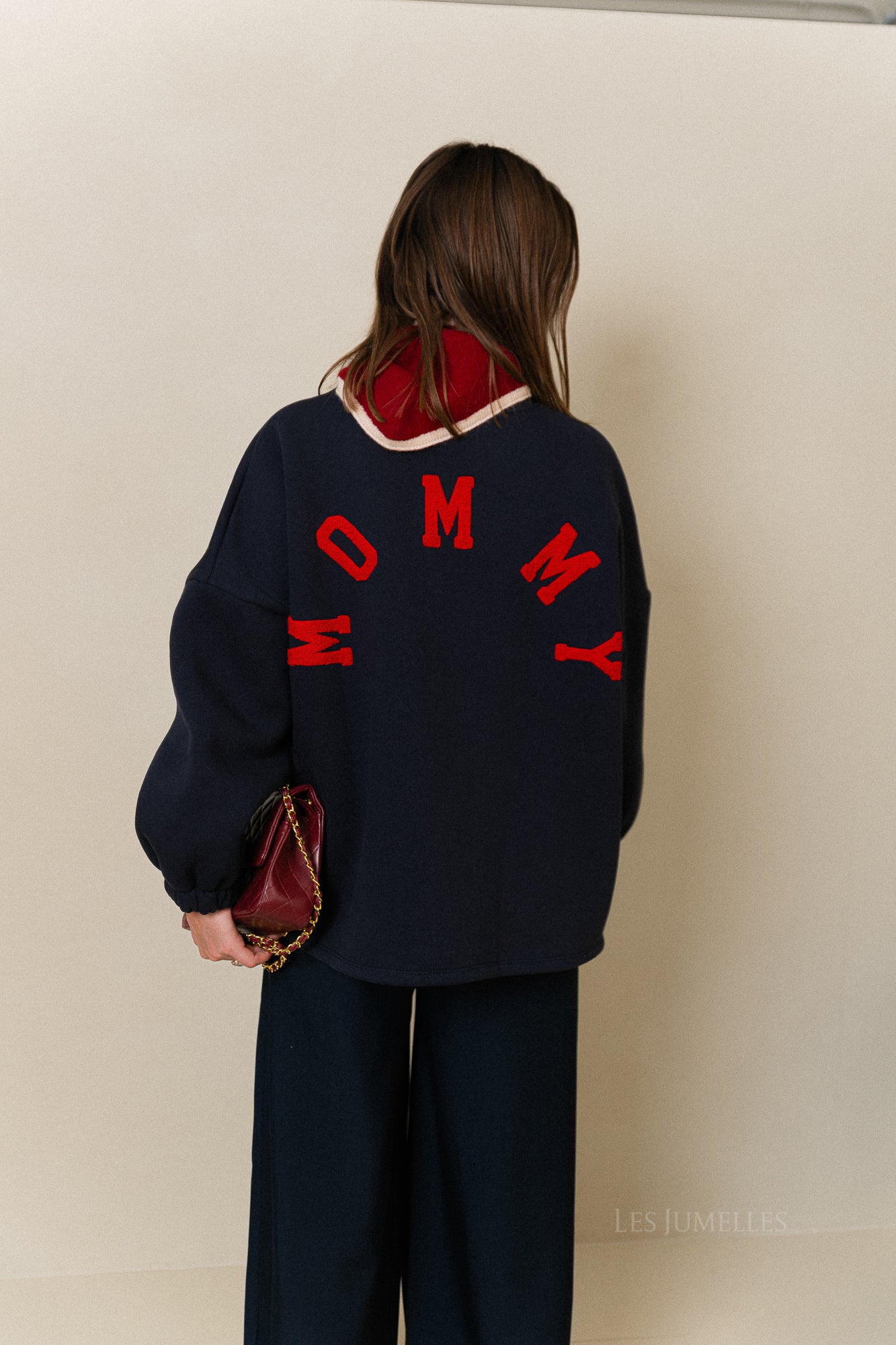 ORIGINAL 'Mommy' sweater navy/red