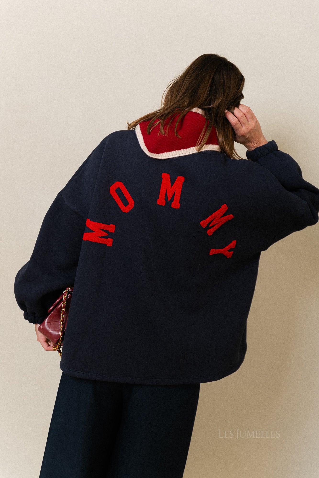 Lizzy wool triangle scarf rumba red