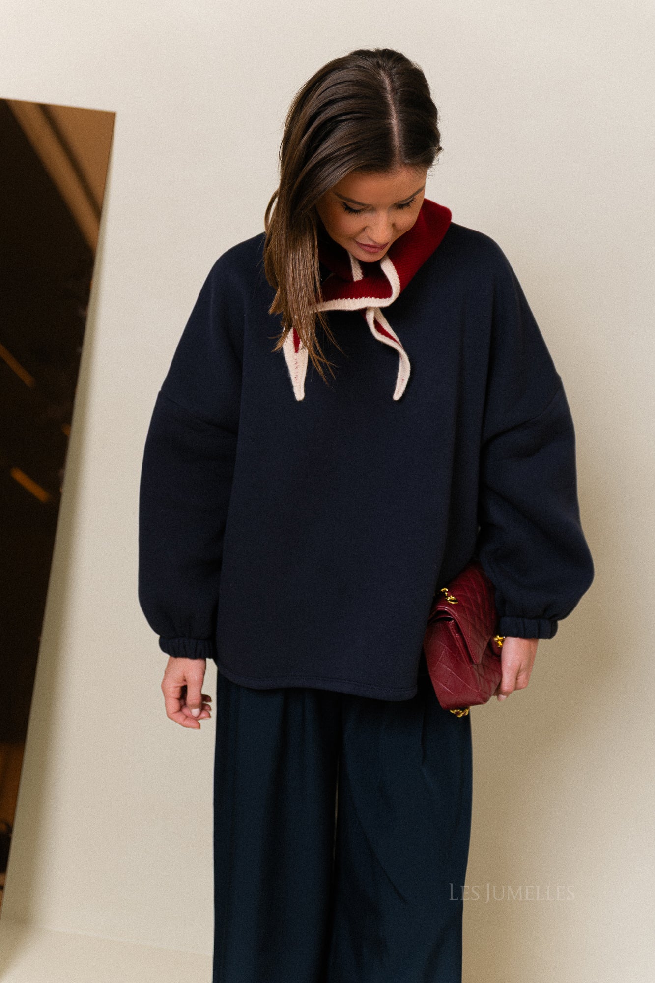 ORIGINAL 'Mommy' sweater navy/red