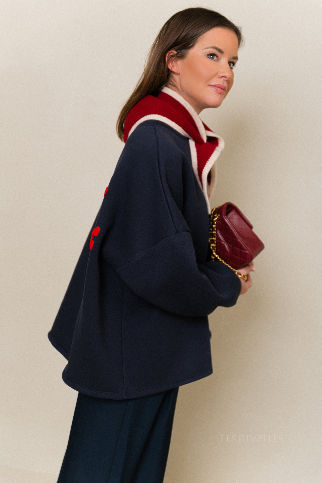 ORIGINAL 'Mommy' sweater navy/red