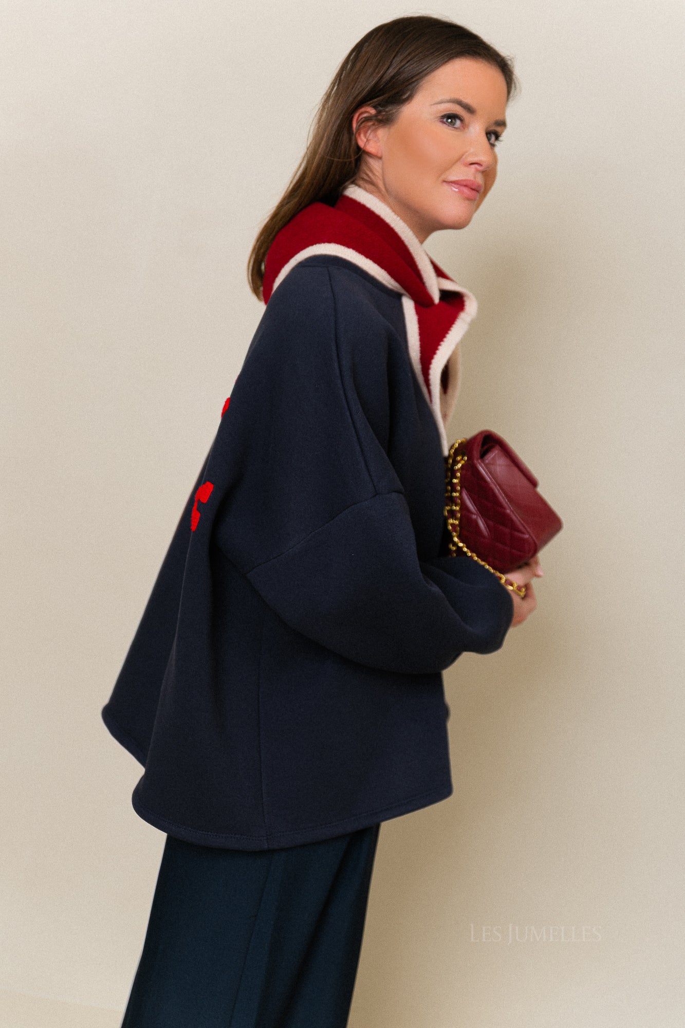 ORIGINAL 'Mommy' sweater navy/red