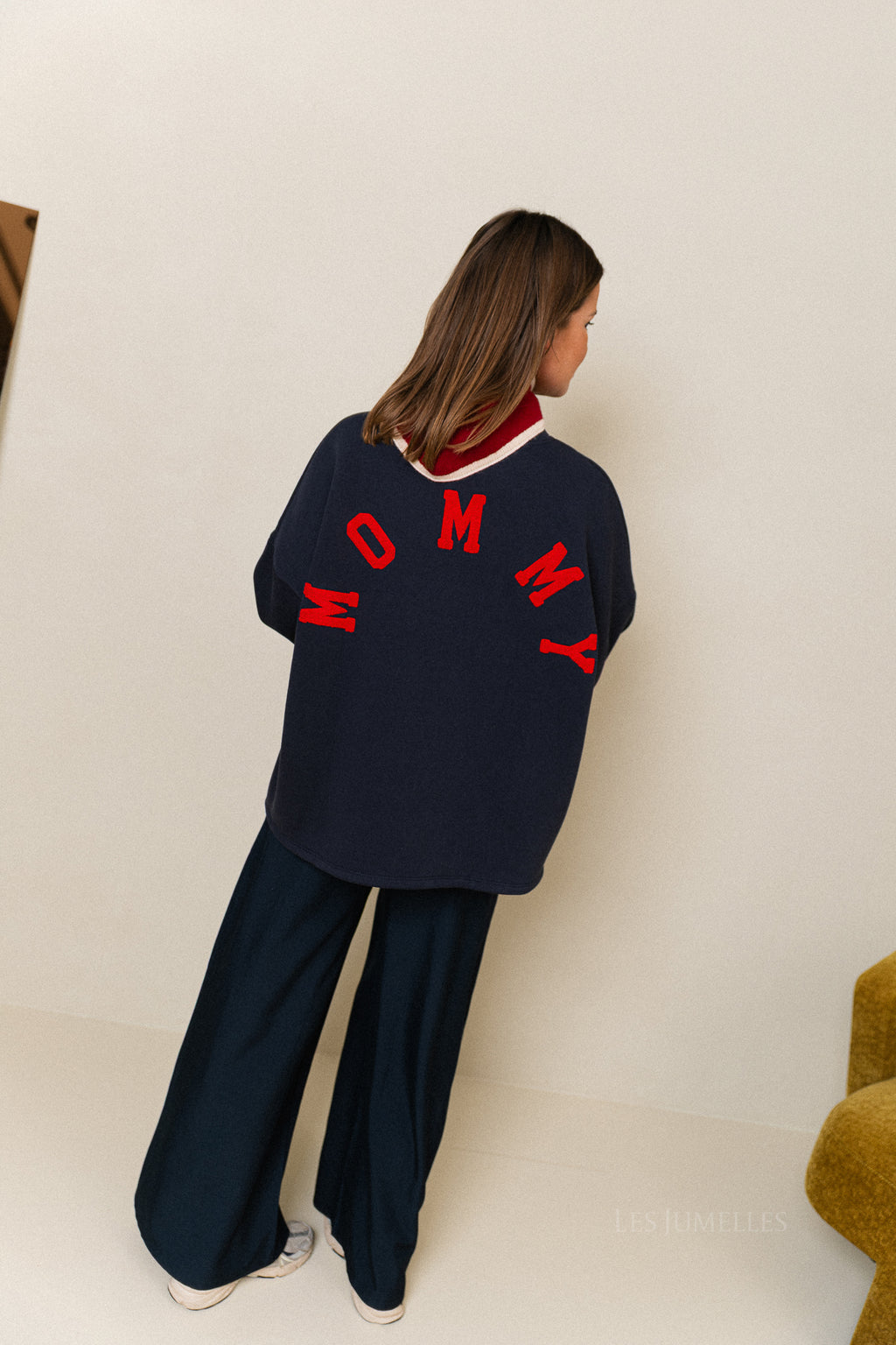 ORIGINAL 'Mommy' sweater navy/red
