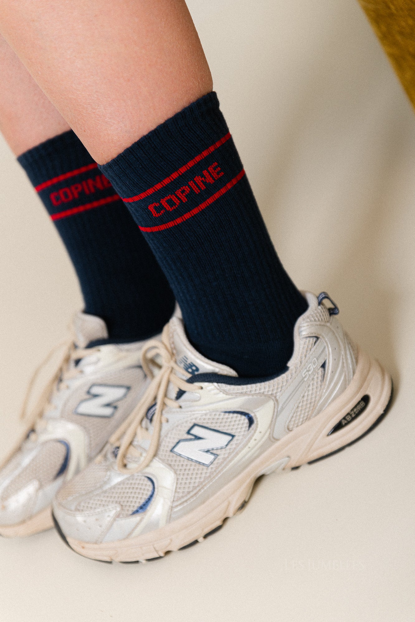 Copine socks navy/red