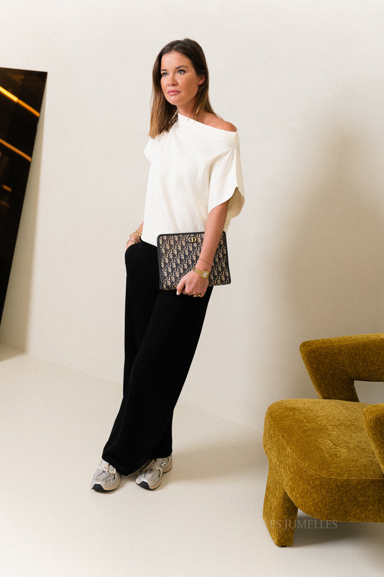 Gaëlle wijde broek zwart