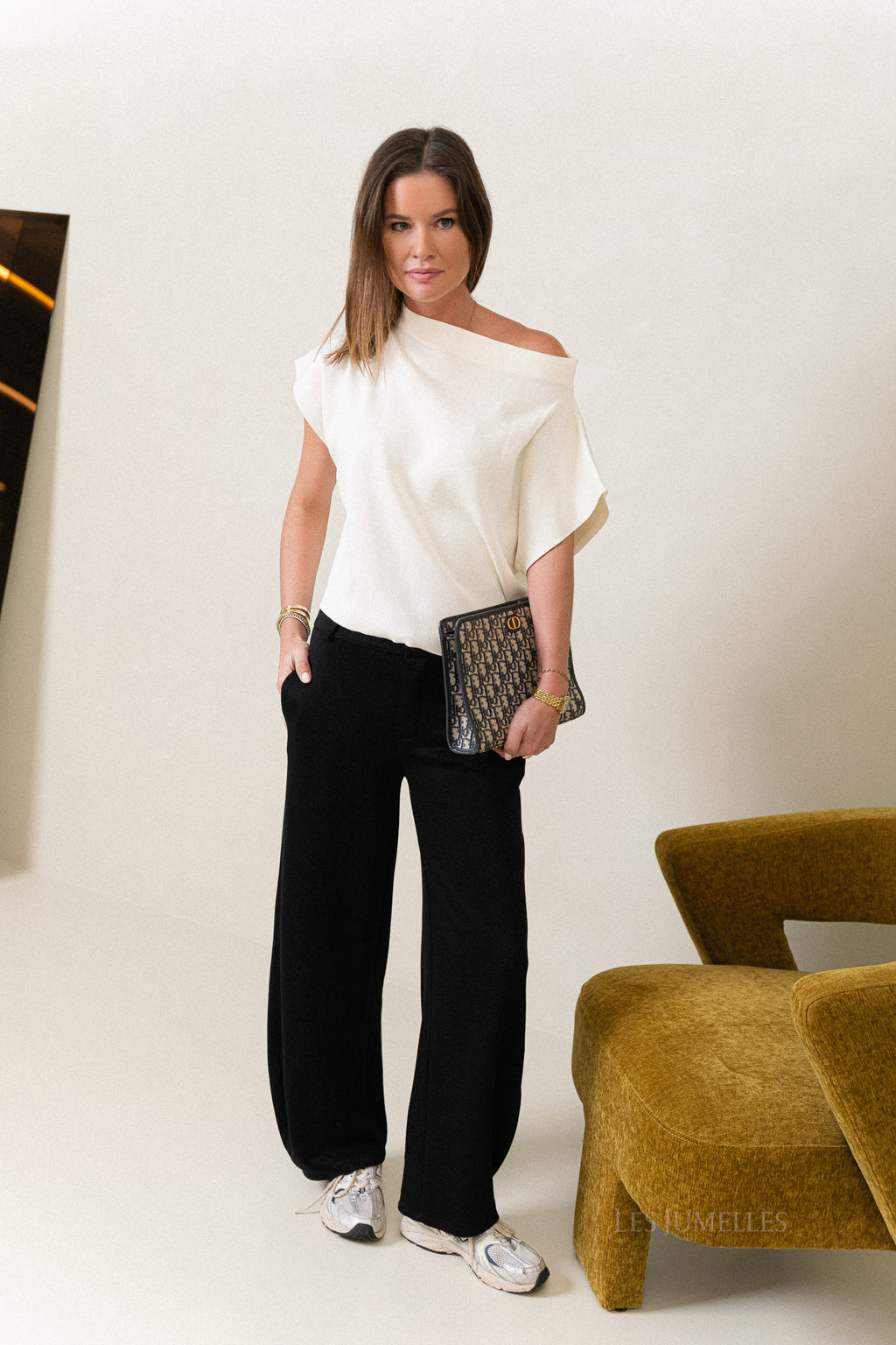 Gaëlle wijde broek zwart