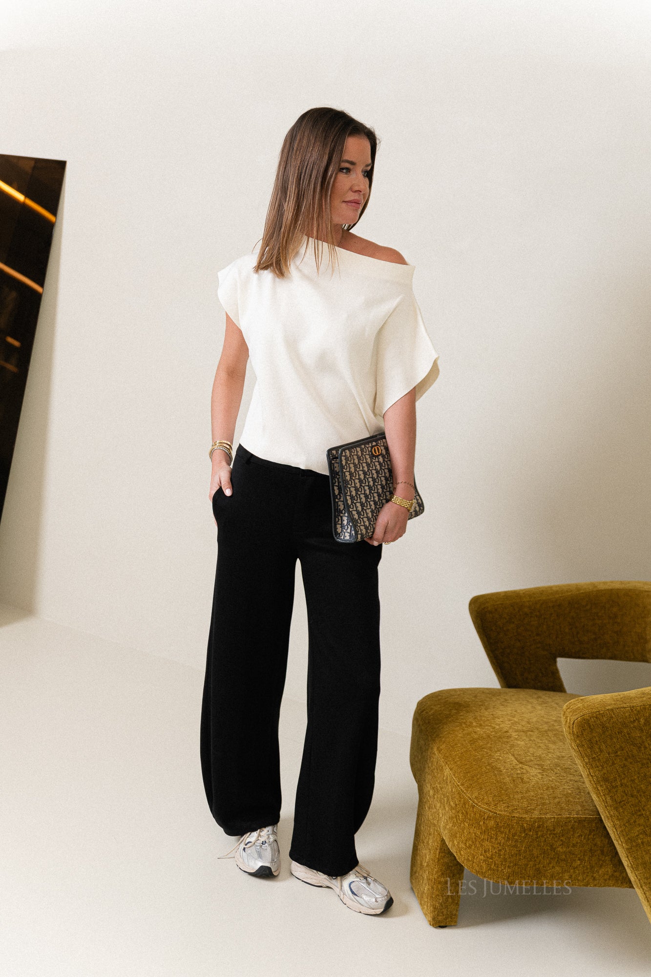 Gaëlle wijde broek zwart