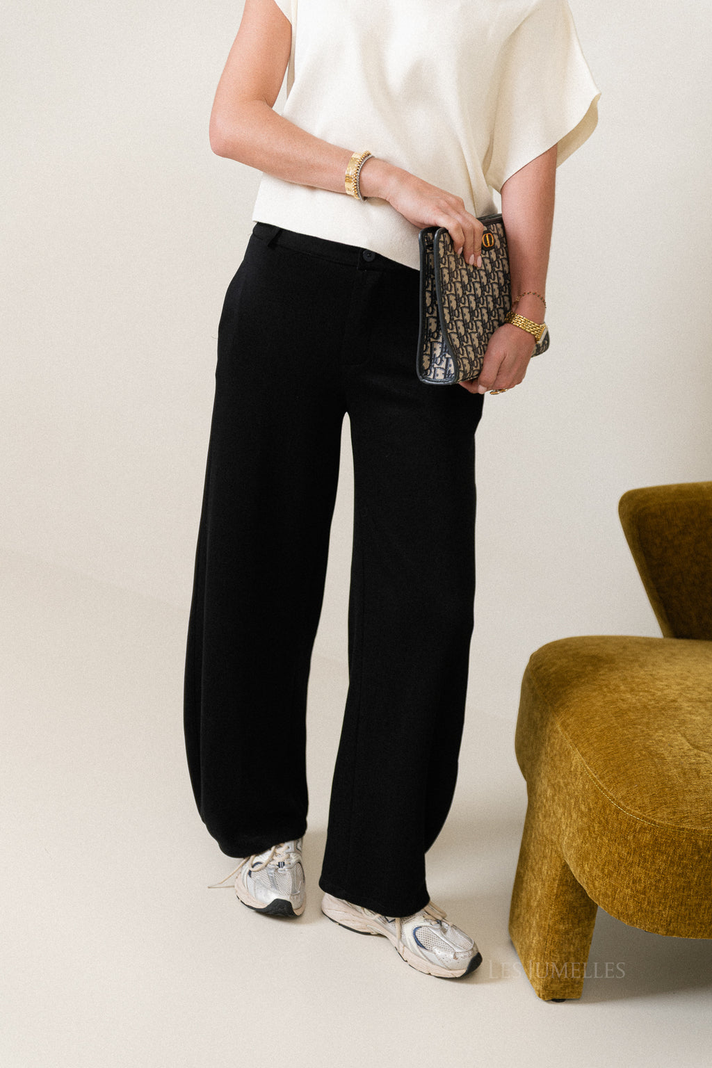 Gaëlle wijde broek zwart