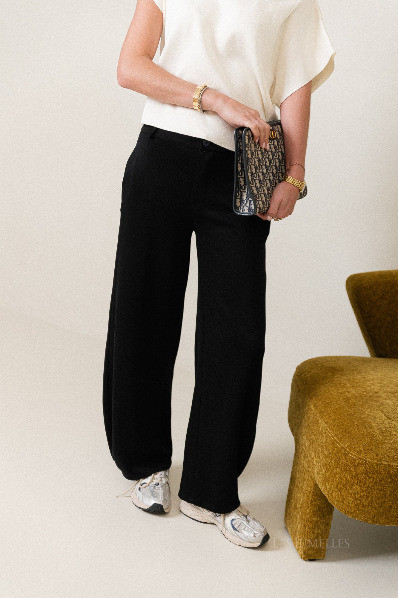 Gaëlle wijde broek zwart