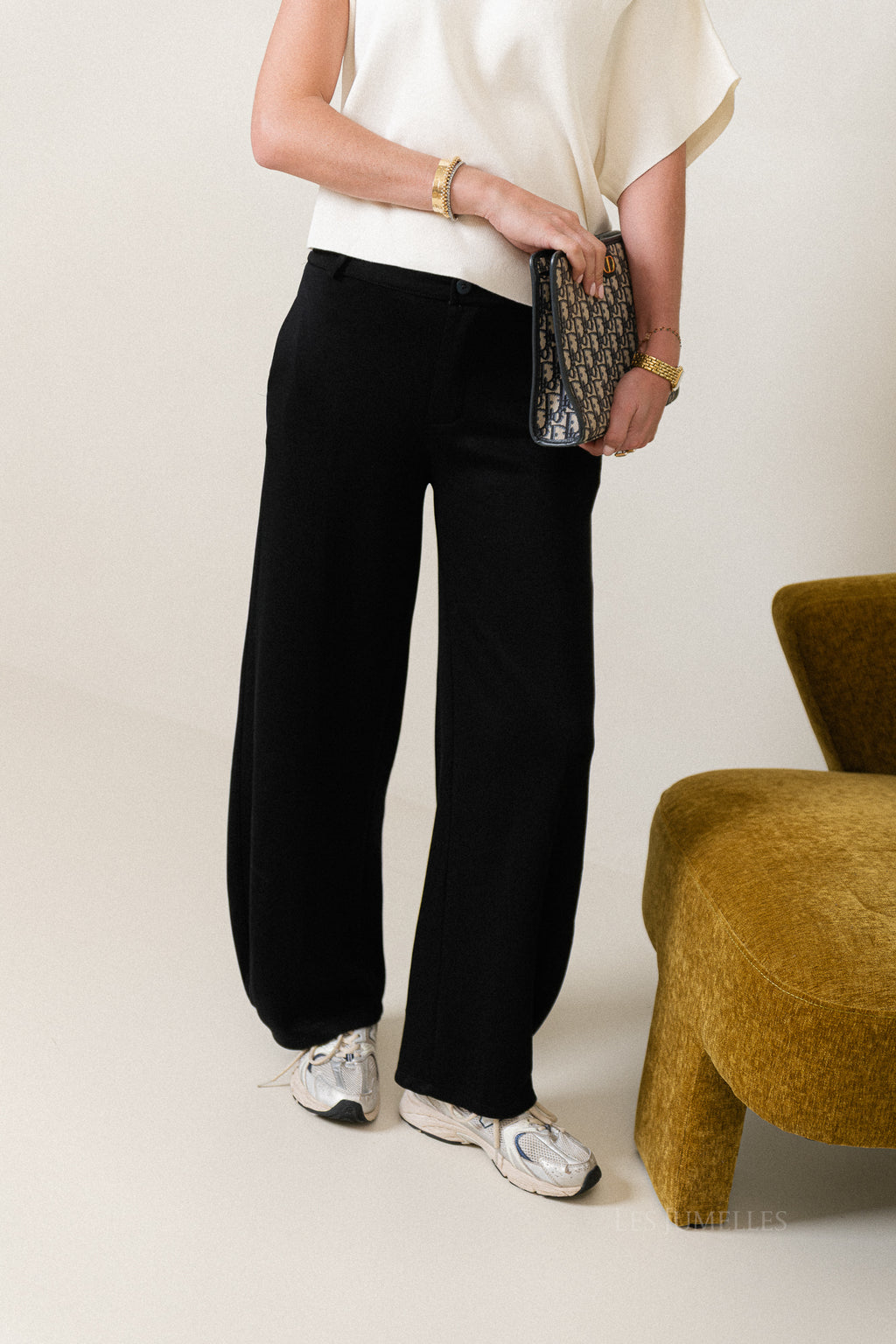 Gaëlle wijde broek zwart