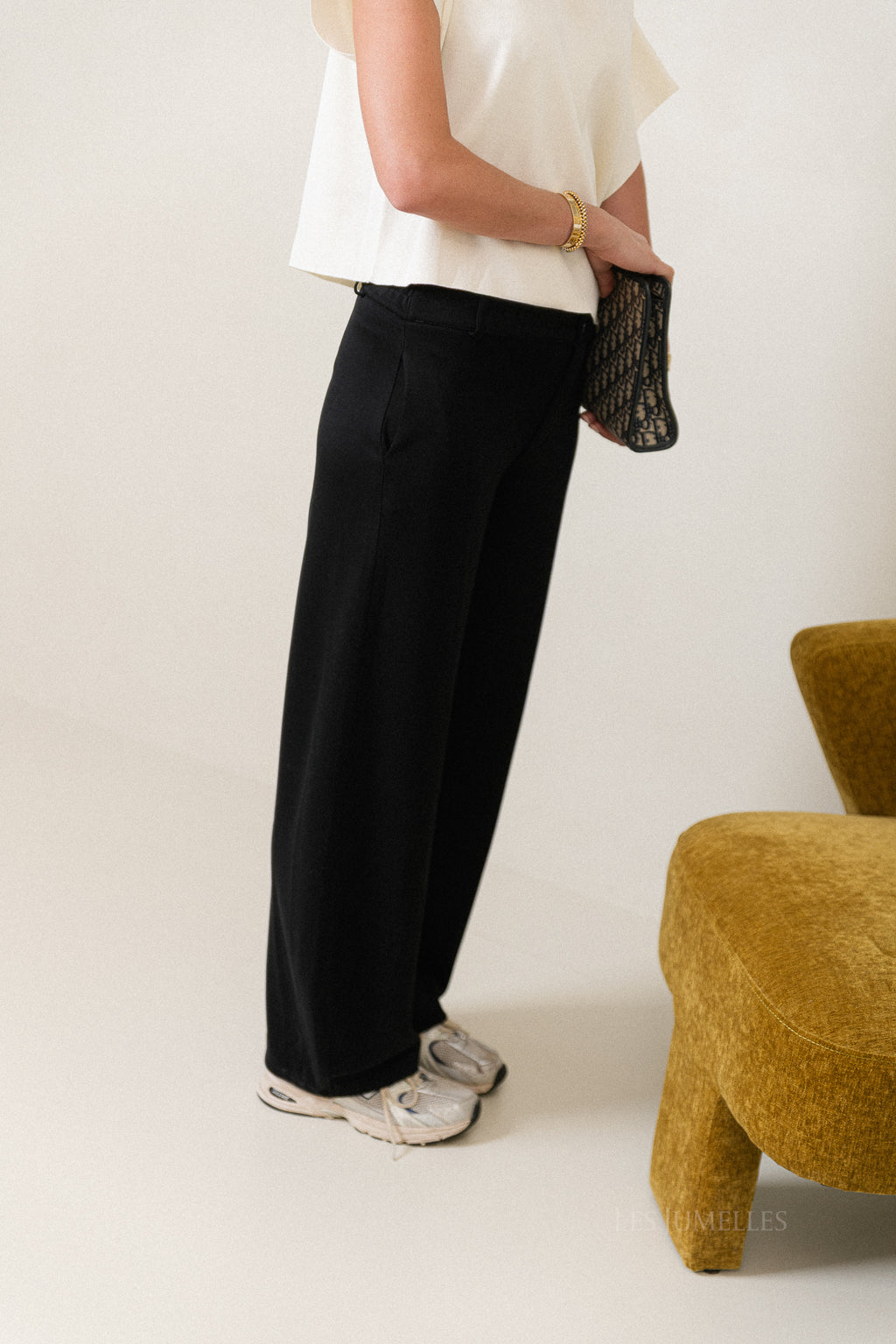 Gaëlle wijde broek zwart
